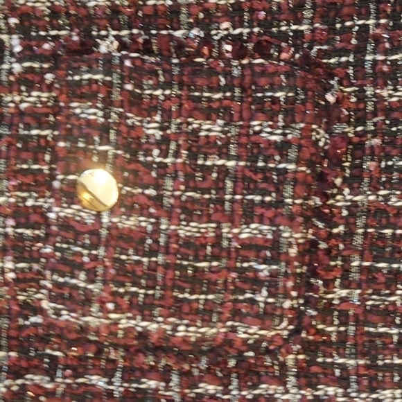 LOFT Petites Purple Tweed Pencil Skirt Sz 6P - Picture 5 of 8